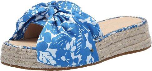 Kate Spade New York Women's Lucie Tropical Foliage Espadrille Slide Sandal in Saudi Arabia