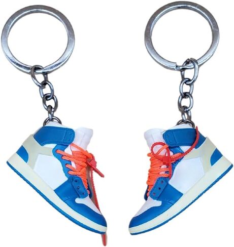 MINI 3D 2 PAIR sneaker keychain with mini shoe box included in Kuwait