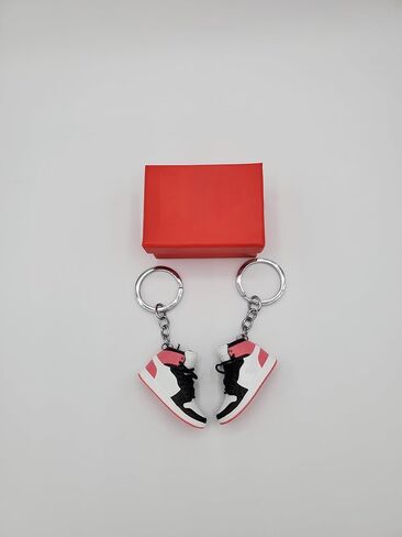 MINI 3D 2 PAIR sneaker keychain with mini shoe box included in Kuwait