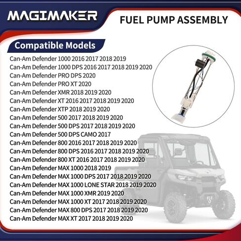 Fuel Pump Assembly with Cap 709000662 47-1025 Compatible with Can-Am Defender 1000 800 500 / Max 1000 / Max 800 2016-2020 in Saudi Arabia