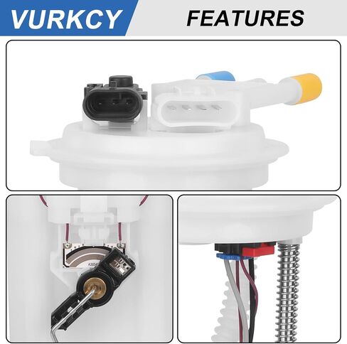 Electric Fuel Pump Module Assembly w/Pressure Sensor Compatible with Chevy GMC K1500 K2500 K3500 C1500 C2500 C3500 1997 1998 1999 2000 4.3L 5.0L 5.7L 7.4L V6 V8, Replace E3947M in Saudi Arabia