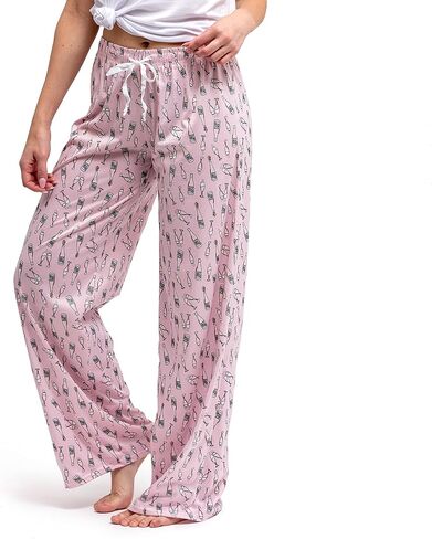 Hello Mello Signature Lounge Pants Womens Soft Pajama Bottoms Elastic Waistband Drawstring Tie in Kuwait