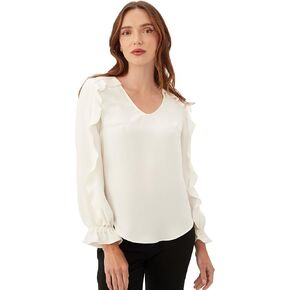 Trina Turk Women's Ruffle Sleeve Blouse