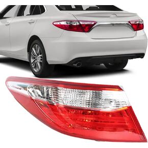 WFLNHB Left Side Outer Tail Light Assembly Replacement for Toyota Camry 2015 2016 2017 Driver Side Rear Brake Lamp 8156006640 TO2804121