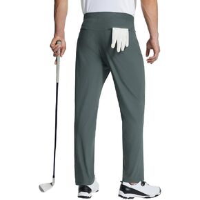 BALEAF Men's Golf Pants Stretch Relaxed Fit 30" Sweatpants with Zipper Pockets Work Casual Athletic