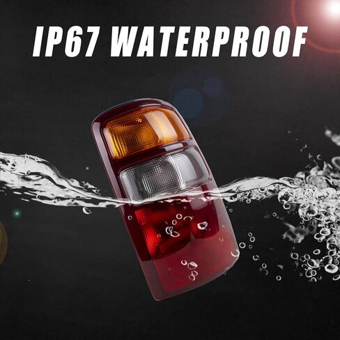 Boine Tail Light Compatible With 2000 2001 2002 2003 2004 2005 2006 Chevy Tahoe Suburban 1500 2500 GMC Yukon Driver and Passenger Side Rear Light Brake Lamps (OE-Black Edge Clear Lens) in Saudi Arabia