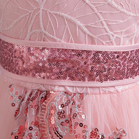 NNJXD Girl Pageant Party Dress Long Tulle Princess Flower Girls Wedding Gown in Saudi Arabia