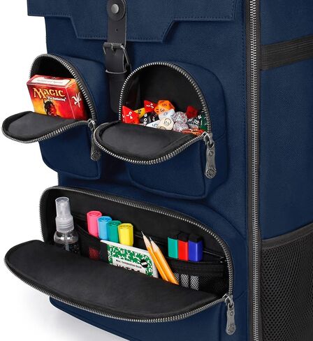 حقيبة ظهر ENHANCE لألعاب الطاولة (أزرق تنين) + أربطة ألعاب لوحية - حزمة in Kuwait