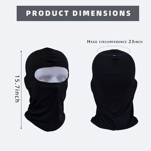 Ezovino Balaclava Ski Mask Neck Gaiter for Men & Women, Windproof Warm for Motorcycle Skiing Winter in Kuwait