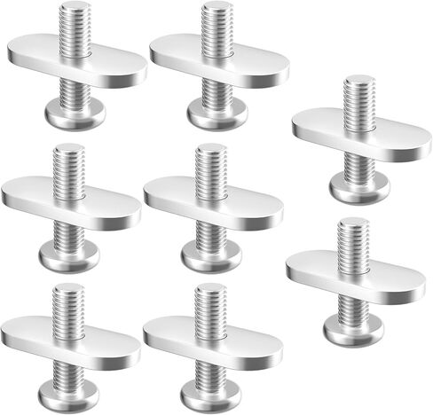 مسامير تثبيت مسار كاياك للسكك الحديدية، ومسامير مسار كاياك، وصواميل مسار كاياك، وصواميل تثبيت مسار كاياك من الفولاذ المقاوم للصدأ 304، ومسامير ملحقات تثبيت مسار كاياك - 8 عبوات in Kuwait