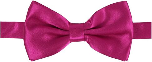 Dan Smith Man Bow Ties Silk Touch Bowtie Hankies Cuff-Links Set Clip-On Adjustable Famliy Shirt in Saudi Arabia