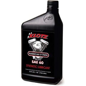 Klotz American V-Twin Synthetic Motorcycle Oil Lubricant 20W-50 for Harley-Davidson Air-Cooled Engine – Wear Protection & Antioxidant | KH-2050, 4 Quarts Value Pack