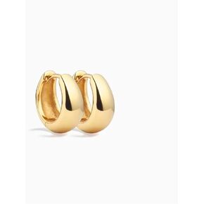 DIVA’S Hoop Style Earrings Solid Sterling Silver 14K Gold Plated in Saudi Arabia