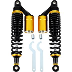 Samger Motorcycle 2PCS 340mm Rear Shock Absorber Rear Suspension Fits for most 150cc-750cc Street Bikes ATV Go Kart Quad Dirt Sport Bikes