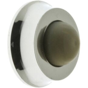 idh by St. Simons 13045-026 Professional Grade Quality Genuine Solid Brass Wall Door Bumper, Polished Chrome