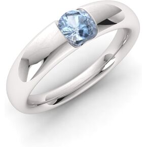 Diamondere Natural and Certified Gemstone Wedding Band Ring in 14k White Gold |0.35 Carat Ring for Mens, US Size 4 to 12