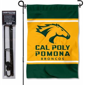 Cal Poly Pomona Broncos Garden Flag with Stand Holder