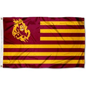 Arizona State Sun Devils Stars and Stripes Nation Flag