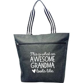 Brooke & Jess Designs هدايا الجدة، حقيبة حمل هدايا نانا - مثالية للعمل، هدية للجدة، عيد الأم من الأحفاد in Kuwait