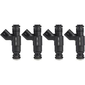 4Pcs Fuel Injectors ANGLEWIDE FJ967,13531487607 Fuel Injectors Set fit for 2002-2008 for Mini for Cooper 1.6L, 4 Holes