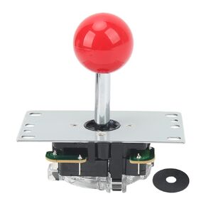 Alomejor Joystick Gamepad DIY عصا التحكم لعبة المنافسة عصا القتال استبدال أجزاء دبوس لوحة الدائرة مع رأس الكرة (أحمر)