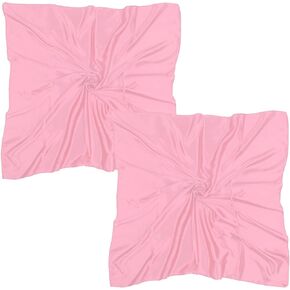 35 Inches Satin Head Hair Scarf Silk Feeling Bandana Square scarf Hair Wrap Neck Scarf for Women Girls
