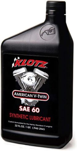 Klotz American V-Twin Synthetic Motorcycle Oil Lubricant 20W-50 for Harley-Davidson Air-Cooled Engine – Wear Protection & Antioxidant | KH-2050, 4 Quarts Value Pack in Saudi Arabia