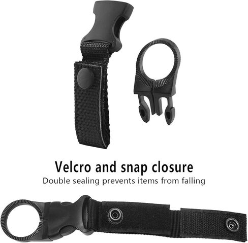 3 قطع زجاجة معلقة مشبك مشبك في الهواء الطلق المحمولة زجاجة مياه حلقة حامل زجاجة مياه معدنية كليب لحقيبة الظهر حزام حزام في الهواء الطلق التخييم المشي لمسافات طويلة تسلق الجبال السفر (أسود) in Kuwait