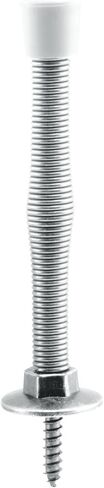 Prime-Line MP9019 Door Stop, 3 In. Reach, Spring Steel Construction, Chrome Plated (10 Pack) in Saudi Arabia
