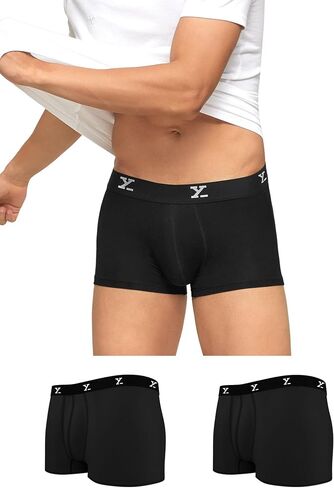 XYXX Men's Underwear Ace Intellisoft Micromodal Trunk Pack Of 3 in Saudi Arabia
