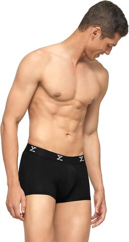 XYXX Men's Underwear Ace Intellisoft Micromodal Trunk Pack Of 3 in Saudi Arabia