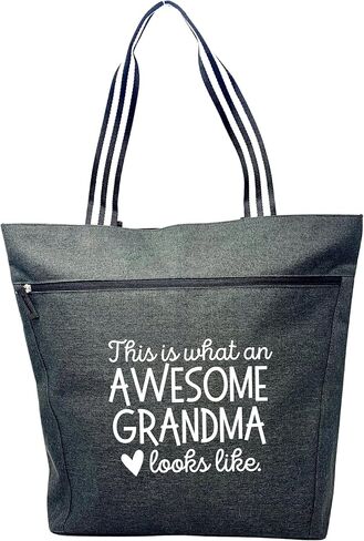 Brooke & Jess Designs هدايا الجدة، حقيبة حمل هدايا نانا - مثالية للعمل، هدية للجدة، عيد الأم من الأحفاد in Kuwait