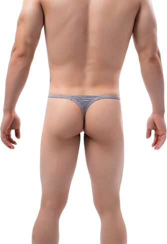 IKINGSKY Men's Modal Big Pouch G-string Underwear Sexy Low Rise Y-back Thong Soft Bulge Under Panties for Men in Kuwait