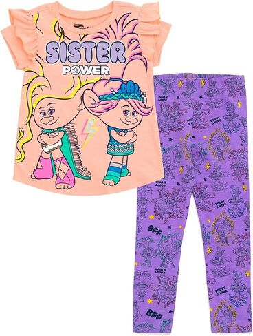 DreamWorks Trolls Poppy T-Shirt and Leggings Outfit Set Infant to Toddler in Kuwait