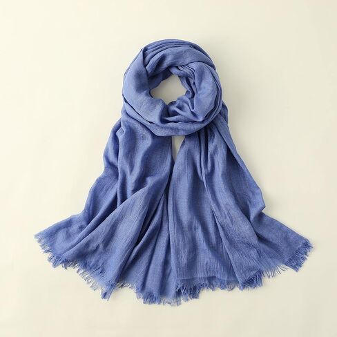 Jeelow Cotton Feel Scarf Shawl Wrap Soft Lightweight Scarves And Wraps For Men Women in Kuwait