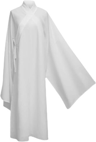 بيجامة صينية قديمة طويلة Seeve Hanfu قميص نوم داخلي أبيض in Kuwait