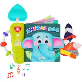 FPVERA Baby Cloth Book Sensory Books for Babies 0+ Months Baby Book for Toddlers Infant Toys Newborn Soft Cloth Touch Feel Tummy Time Book with Musical Boys Girls Early Learning Stroller Toy Gift