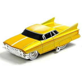 Gene Winfield’s 1961 Maybelline Yellow Metallic with White Stripes 1/64 Diecast Model Car by Muscle Machines 15561YL