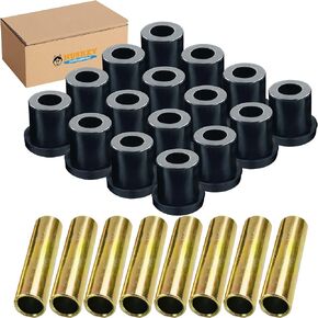 Huskey Club Car DS Golf Cart Front & Rear Leaf Spring Bushing Kit for 1981-Up Models, Replaces OEM Sleeve Part No#: 1012303 and Bushing Part No#: 1015583