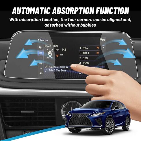 متوافق مع 2020-2022 Lexus RX series RX300 RX350 RX450 واقي شاشة زجاجي مقوى ممتاز مقاس 8 بوصة - حماية ضد الخدش وبصمات الأصابع (ليس 12.3 بوصة) in Saudi Arabia