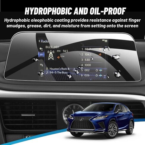 متوافق مع 2020-2022 Lexus RX series RX300 RX350 RX450 واقي شاشة زجاجي مقوى ممتاز مقاس 8 بوصة - حماية ضد الخدش وبصمات الأصابع (ليس 12.3 بوصة) in Saudi Arabia
