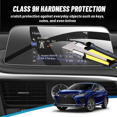 متوافق مع 2020-2022 Lexus RX series RX300 RX350 RX450 واقي شاشة زجاجي مقوى ممتاز مقاس 8 بوصة - حماية ضد الخدش وبصمات الأصابع (ليس 12.3 بوصة) in Saudi Arabia