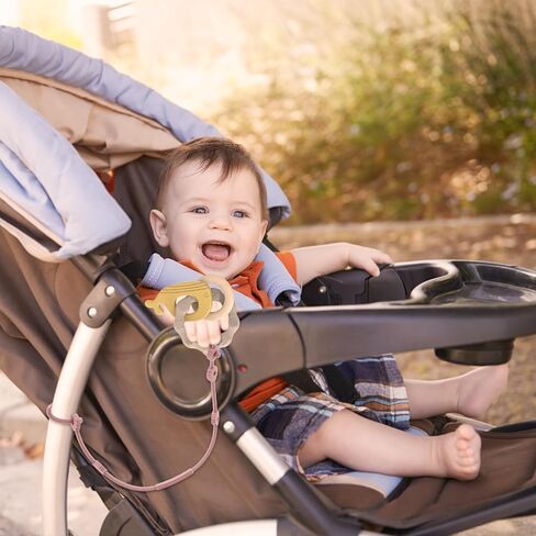Toy Straps for Baby 4pcs, Silicone Pacifier Clips,Toddler Toy Bottle Harness Straps for Strollers, High Chair, Cribs, Bags, BPA Free, Multi Color in Saudi Arabia