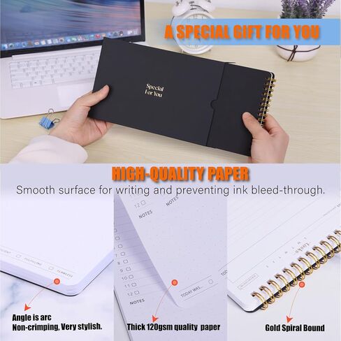 Focused To Do List Notebook For Work With 54 Sheets-A5 Daily Task Notepad is Perfect Productivity Planner Tool For Busy Lives With Big Lists-Task Checklist Organizer Agenda Pad-Goal Setting Journal in Saudi Arabia