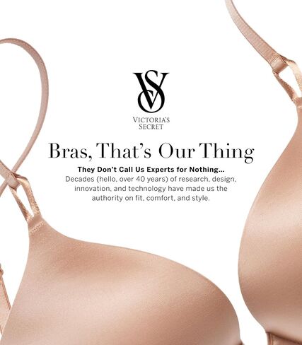 Victoria's Secret Very Sexy Push Up Bra, Adds 1 Cup, Shine Strap, Bras for Women (32A-38DD) in Saudi Arabia
