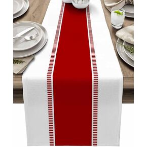 Black and White Table Runners 36 inches Long,Non Slip Stripes Modern Table Runner Dresser Scarves,Farmhouse Decortaive Table Runner Cover for Dining Coffee Table Holiday Party Wedding