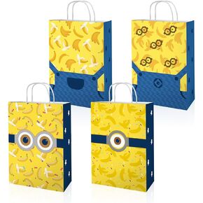 Sanhoperira Mini Birthday Party Favor Bags Gift Bags with Handles Ons Party Decorations Candy Bags 12Pcs Party Supplies for Boys Grils Kids in Saudi Arabia