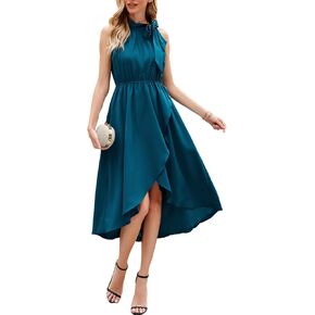 JASAMBAC Womens Sequin Dress Sparkly Glitter Halter Cocktail Party Club Dress Tulip Hem Ruched Bodycon Dresses