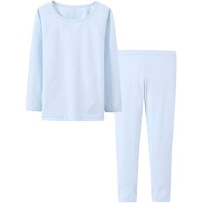 طقم بيجامات للأولاد والبنات من POBIDOBY تي شيرت وسروال من القطن للأطفال الصغار بأكمام طويلة in Kuwait