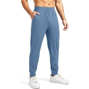 Blouty Men's Joggers Pants with Zipper Pockets Stretch Workout Athletic Sweatpants Gym Golf Joggers for Men Casual Running
